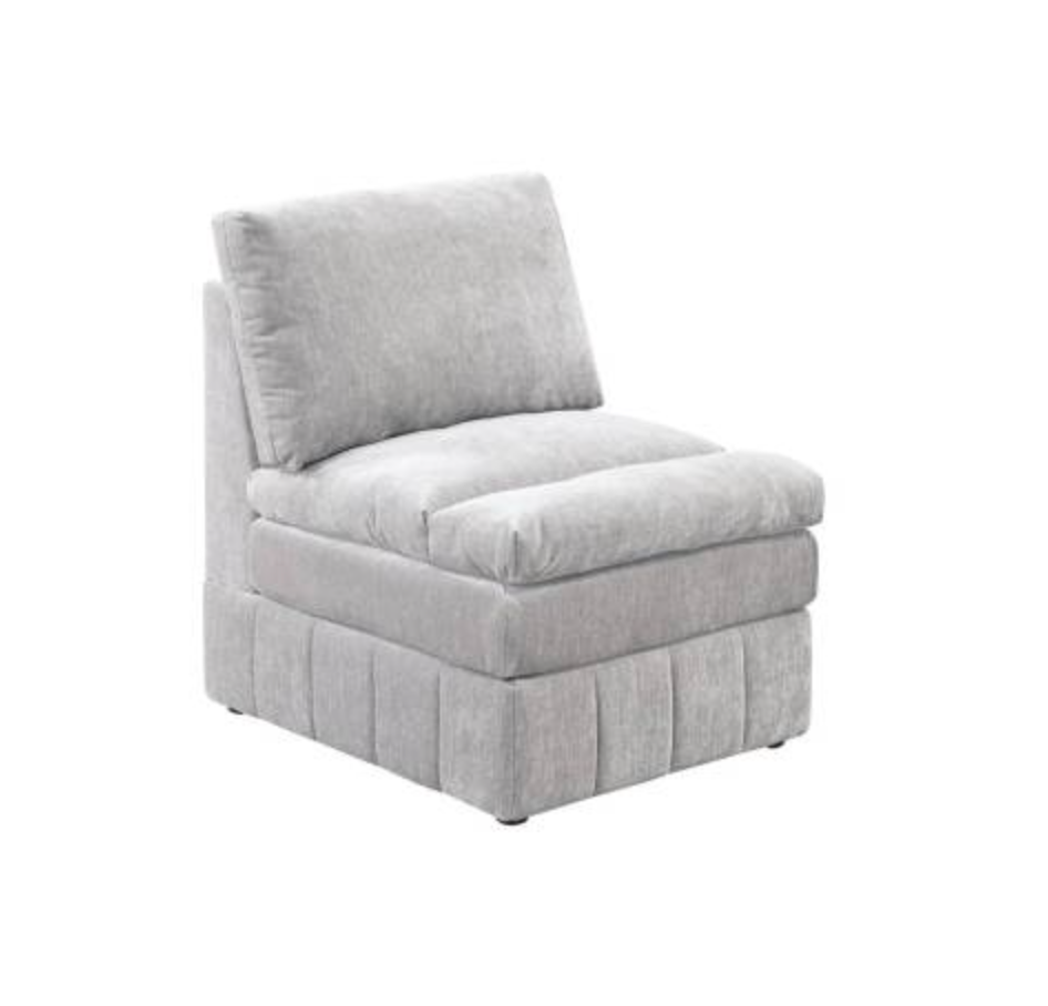 Contemporary 6pc Set Modular Sectional Set - Grey