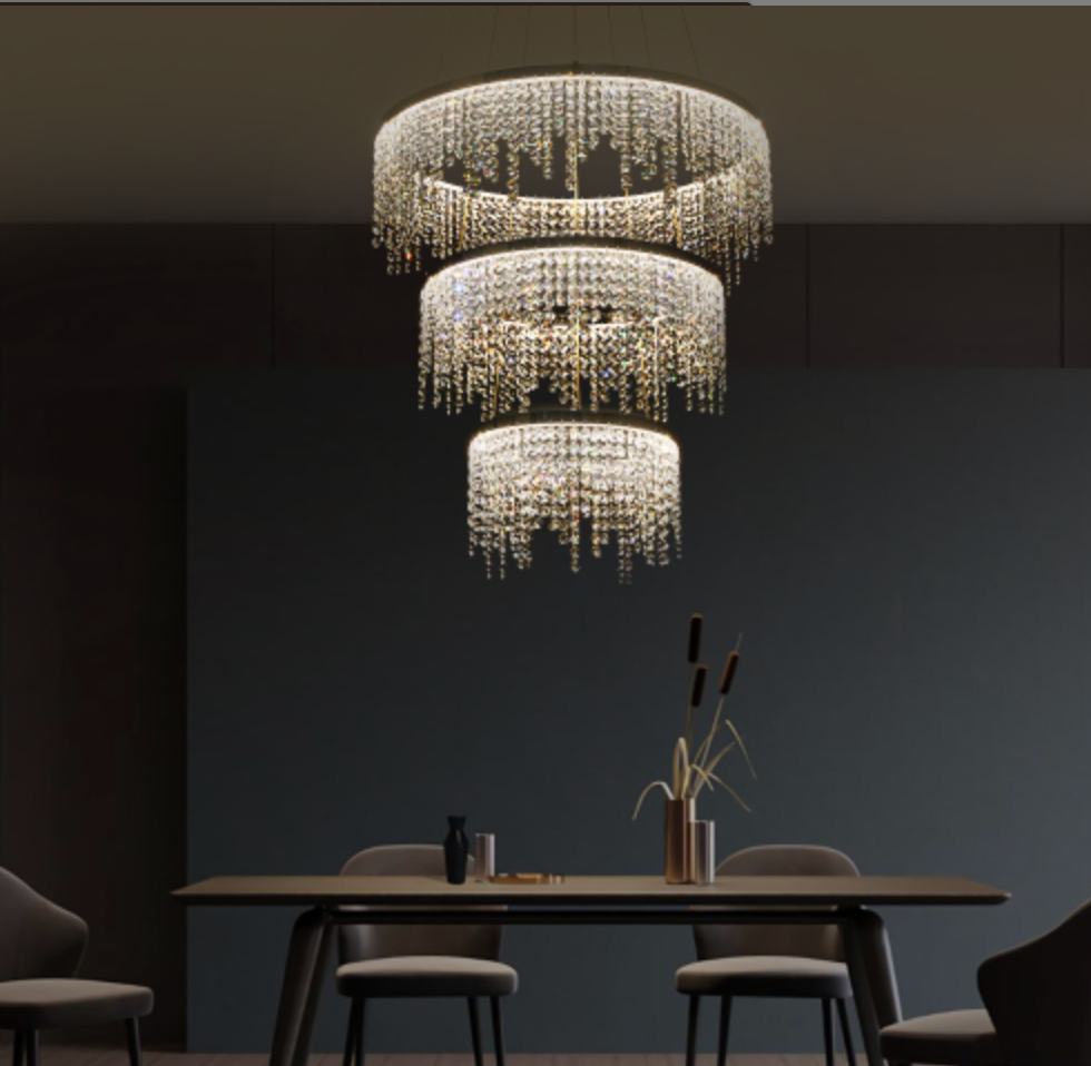 Luxury Modern Pendant Light Crystal Chandelier