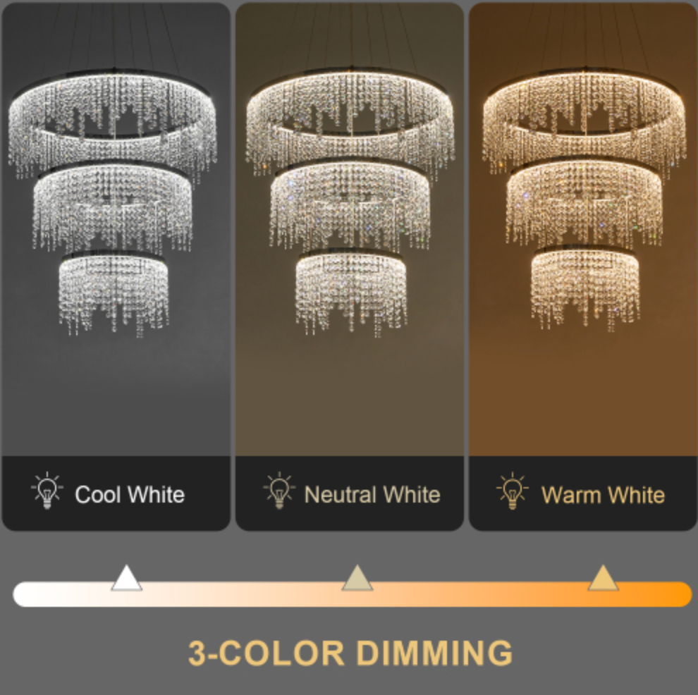 Luxury Modern Pendant Light Crystal Chandelier