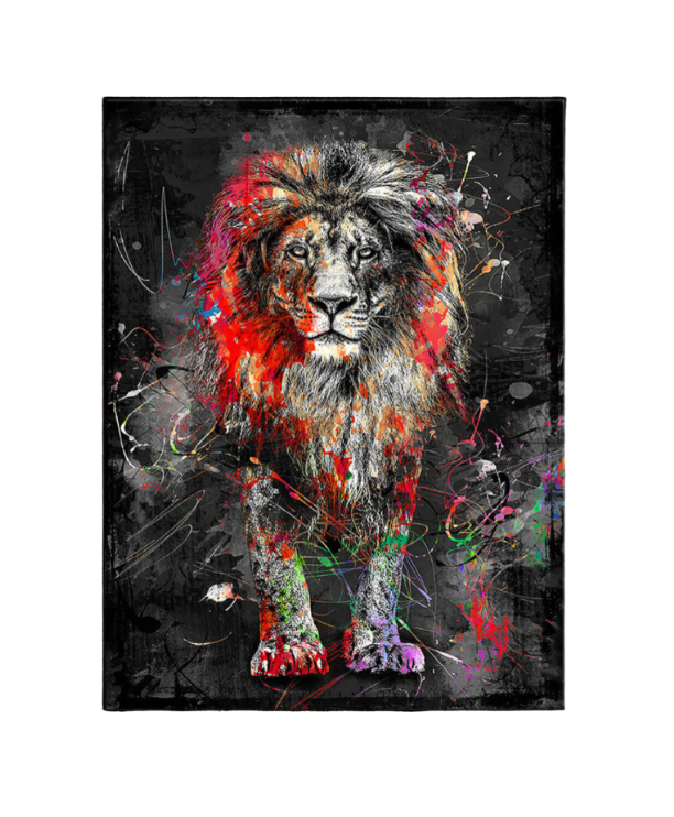 Abstract Lion Canvas Art Poster