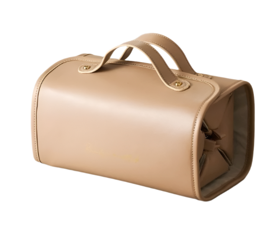 Travel Makeup Bag, Large Capacity Portable Cosmetic Storage Handbag, Waterproof