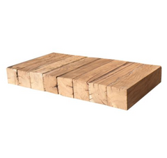 Ultramodern Low Laying Solid Wood Coffee Table - Brown