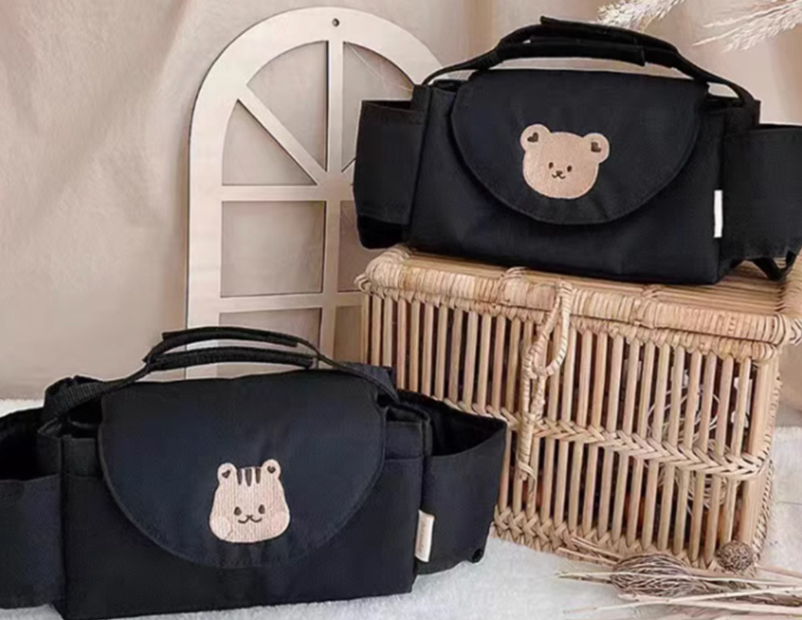 Little Bear Storage Children's Car Storage Basket Hanging Bag