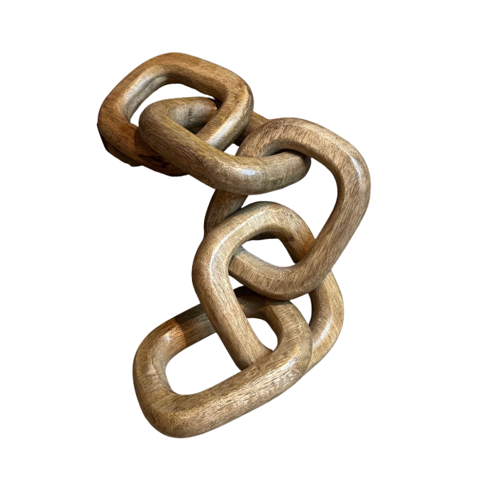 Wood Chain Tabletop Decor 17-19 inch long