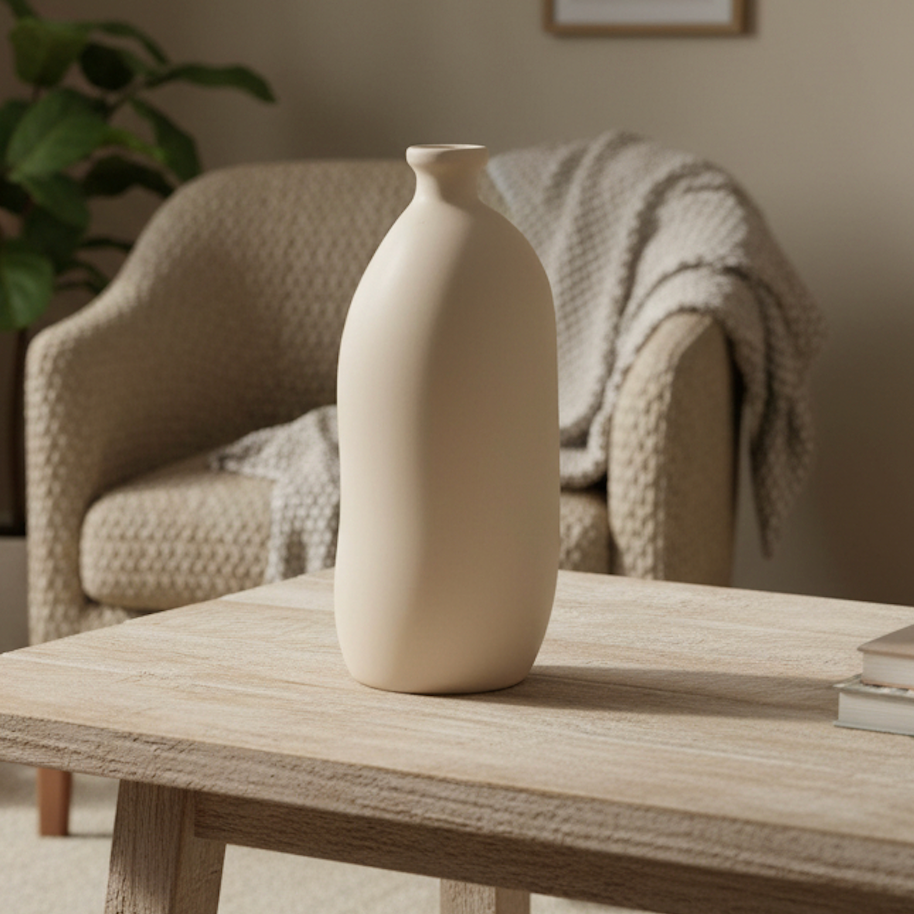 Contemporary Tan Matte 14"