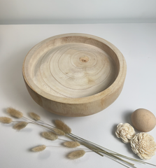 Boho Minimalist Rustic Paulownia Wood - Beige