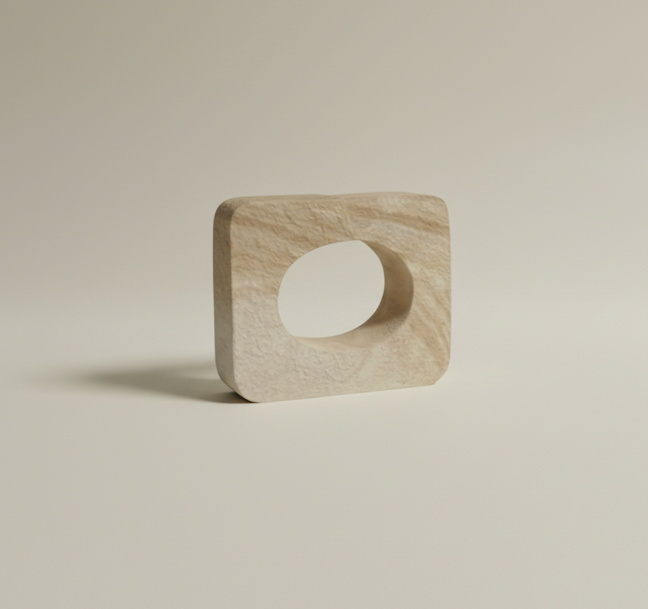 Minimalist Sculpture Art Piece Decorative Accent 5.5x6x3“