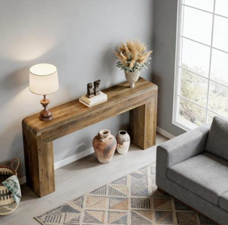 Wooden Entryway Table,Rustic Console Table,Sofa Table