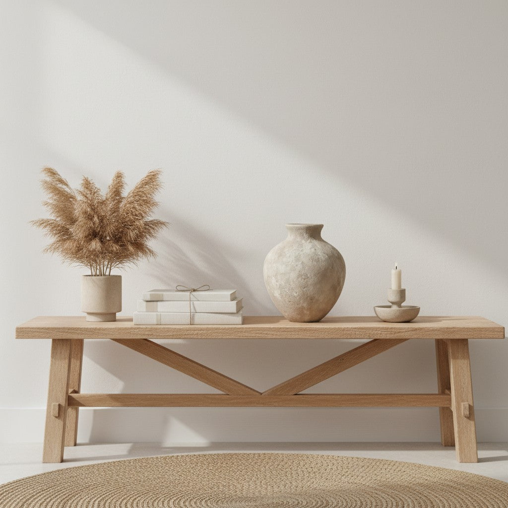 Minimalist Crater Moon Ceramic Vase 7.5" tall - Beige washed