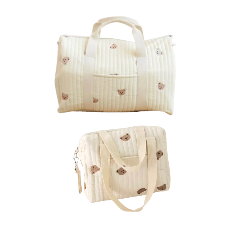 Set of 2 (TRAVEL BAG + STROLLER BAG) - BABY BAG ESSENTIALS