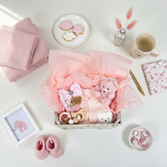 LUXURY BABY GIFT BAG - Pink - Set of 6