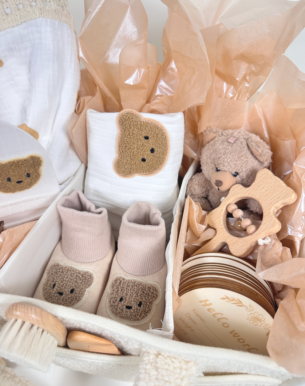 LUXURY BABY GIFT BAG - Cream - Set of 10