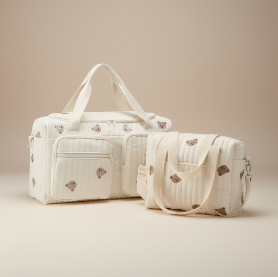 Set of 2 (DUFFEL BAG + STROLLER BAG) - BABY BAG ESSENTIALS