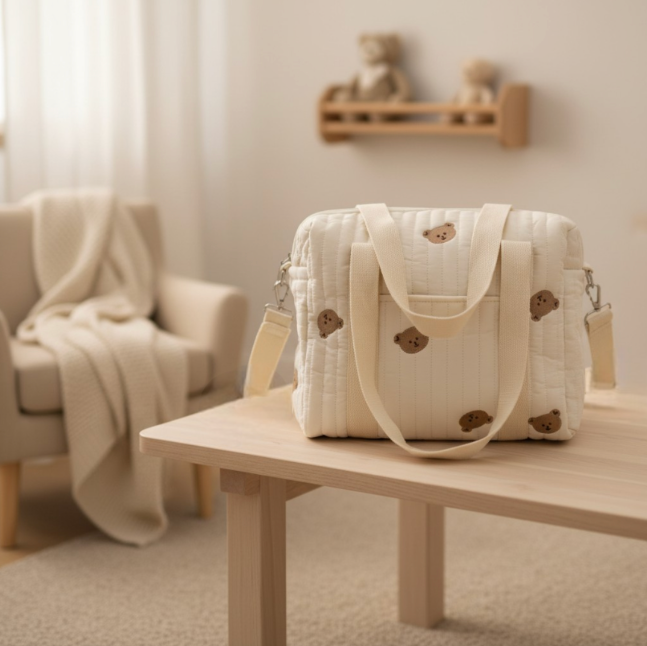 Set of 3 (DUFFEL BAG + STROLLER BAG + POUCH FULL BEARS)