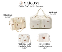 Set of 4 (DUFFEL BAG + STROLLER BAG + POUCH 1 BEAR + POUCH FULL BEARS)