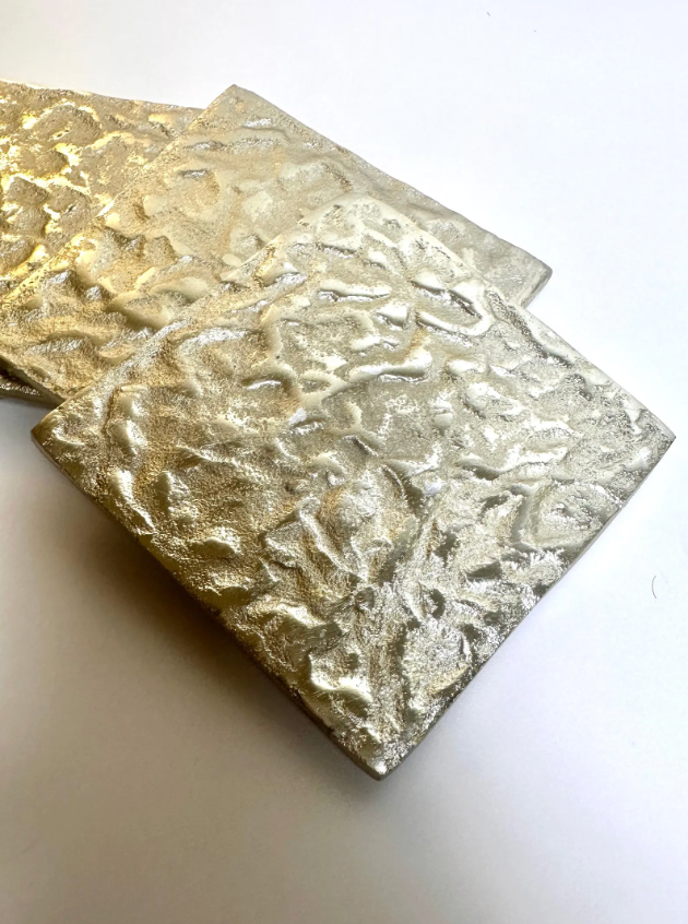 Luxury Metal Gold Coaster Set of 4