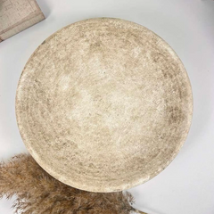 Organic Stone Decorative Tray 12x12x3’’ - Beige