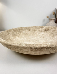 Organic Stone Decorative Tray 12x12x3’’ - Beige