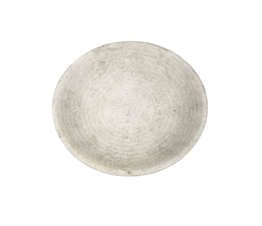 Organic Stone Decorative Tray 12x12x3’’ - White