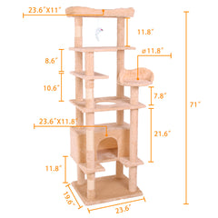 Cat Climbing Frame - Cream White