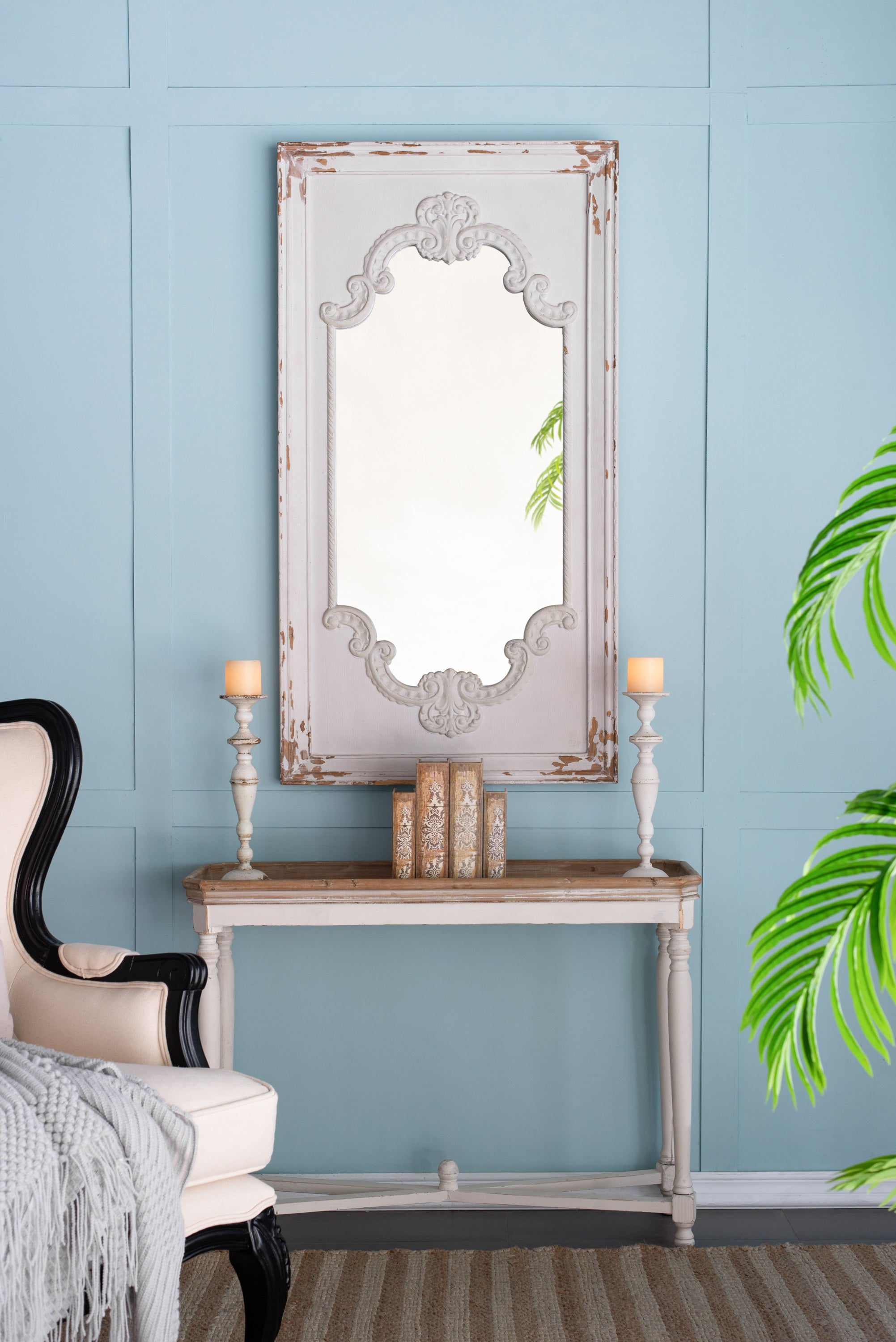French Country Floor Mirror 29"x54"