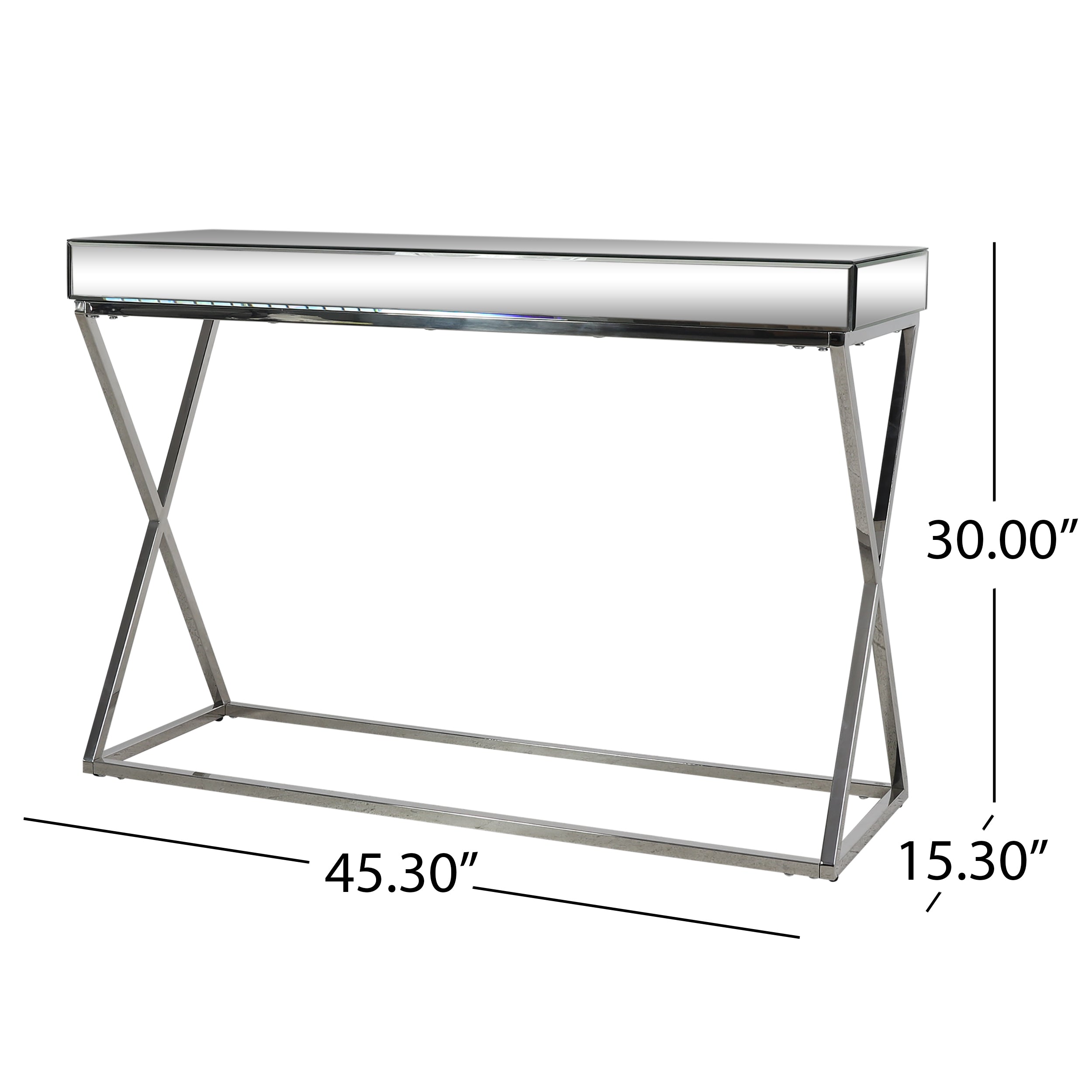 Elegant Mirror Console Table
