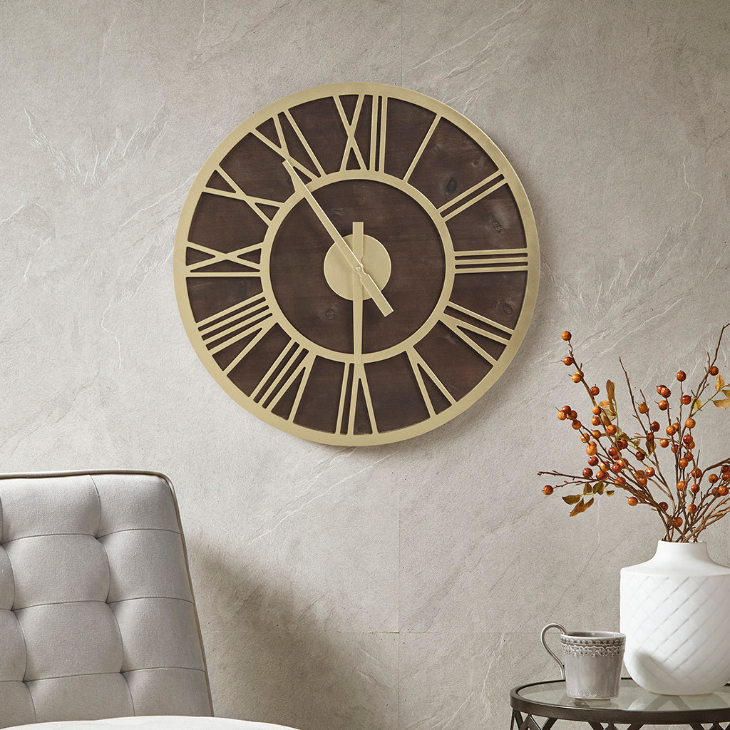 Mason 23.6" Wood Wall Clock