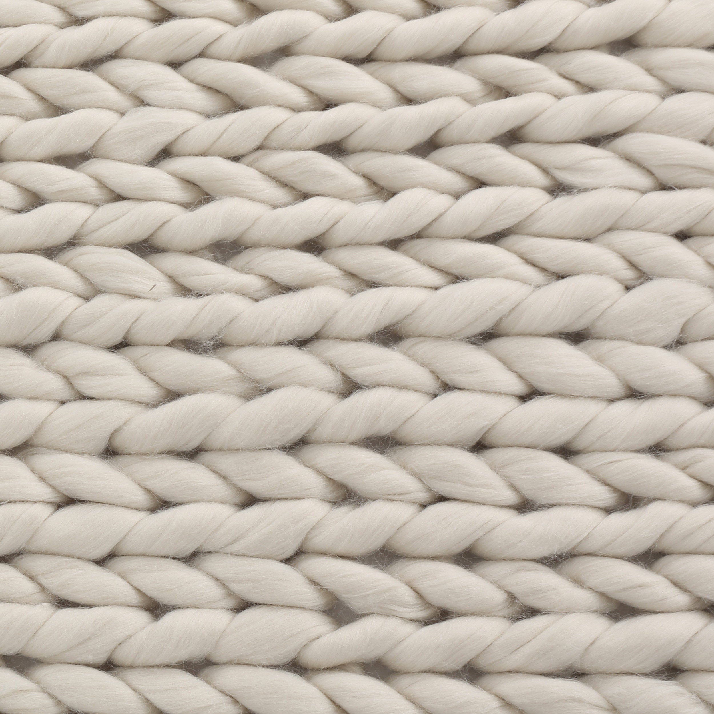 Cozy Ivory Throw Blanket