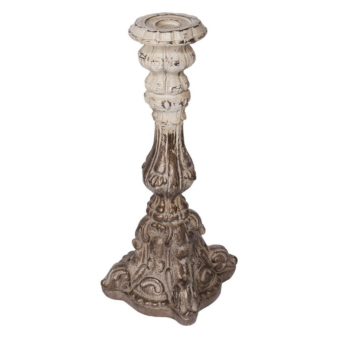 Magnesia Candle Holder - Rustic Brown