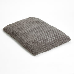 Gray Soft Rectangular Pet Bed, Outdoor Medium Dog Bed Washable 27" x 36"