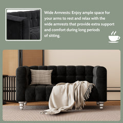 Modern 3-piece Sofa Set - Black