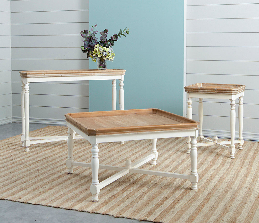 French Country Square Coffee Table