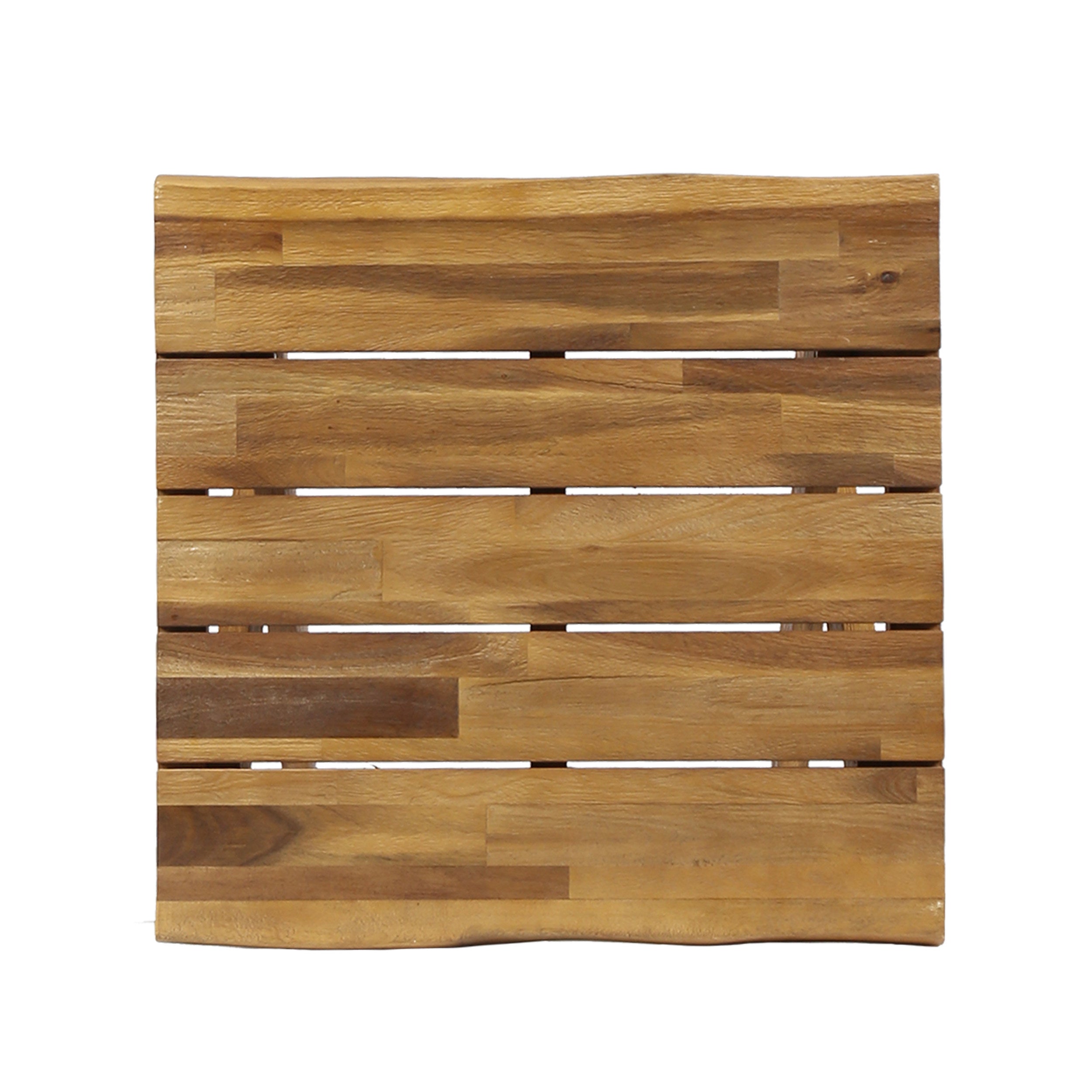 Rustic Side Table Tray - Teak Wood