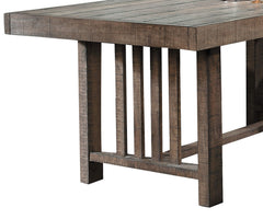 Classic Stye Dining Table 1pc Distressed Light Brown Finish Wood Rustic Design Dining Furniture (without chiars)