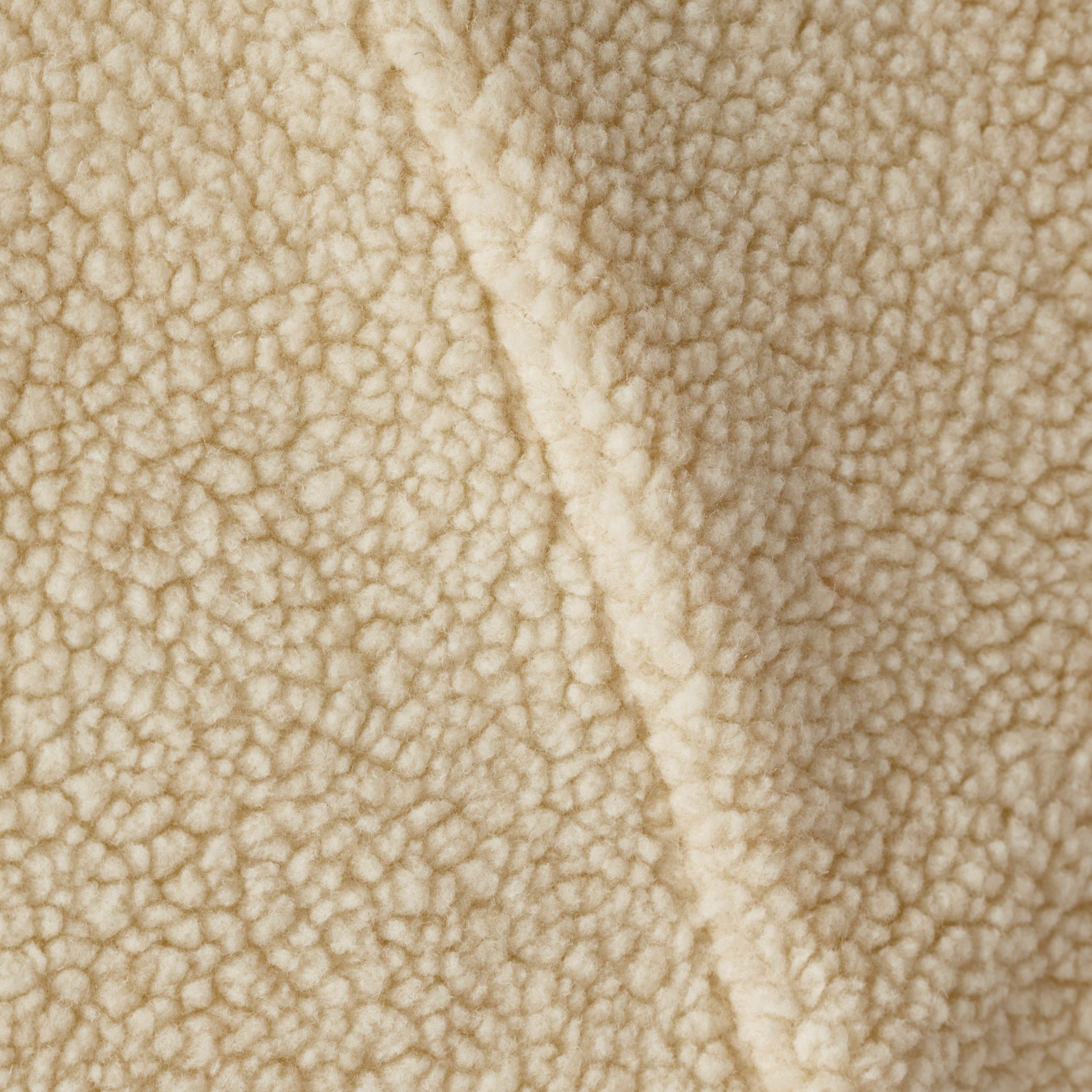 Mead Shearling 5 Ft. Bean Bag - Cream