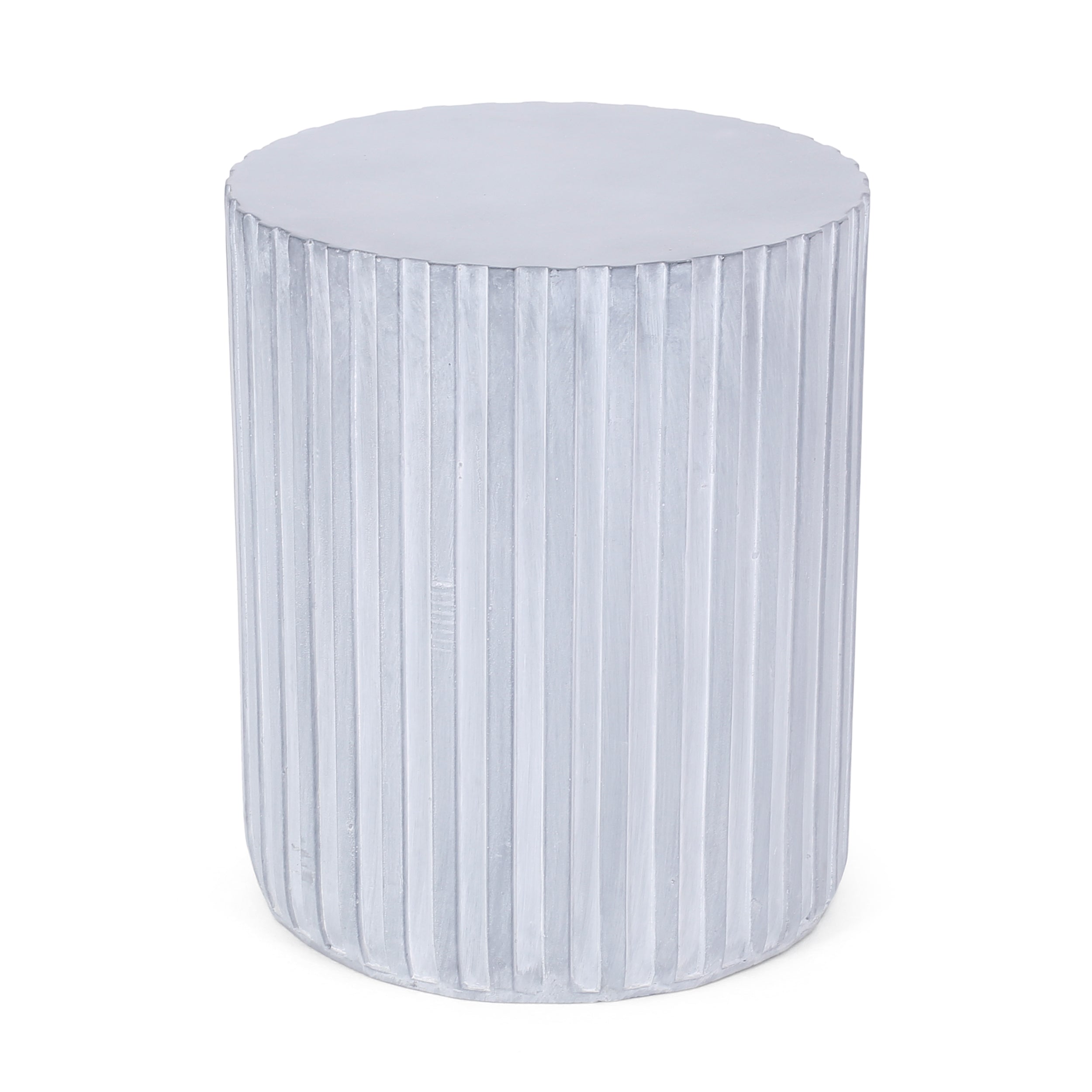 Lightweight Concrete Side Table - Indoor or outdoor - Light Blue