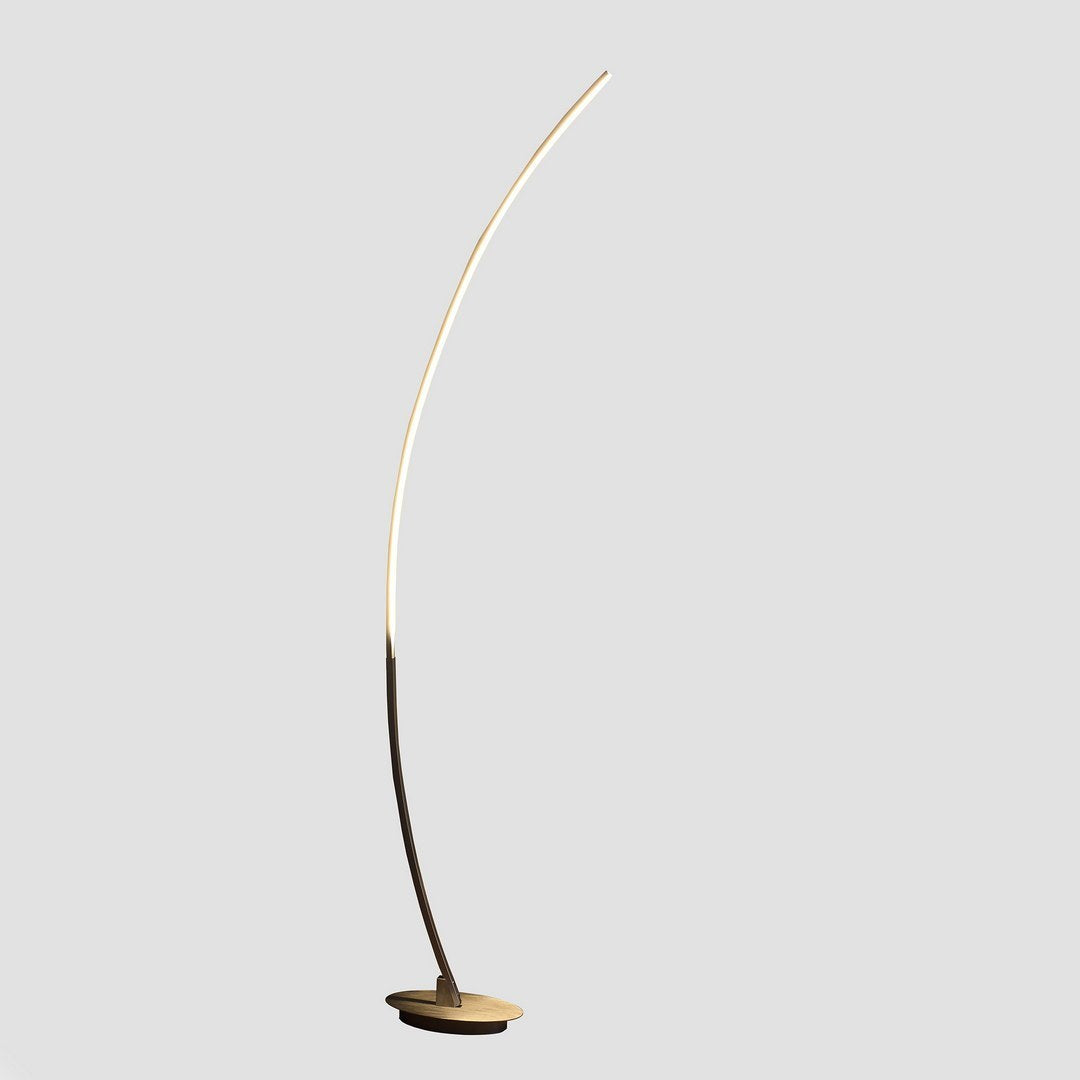 62.25-Inch Bradie Brushed Nickel LED Arc Tube Floor Lamp