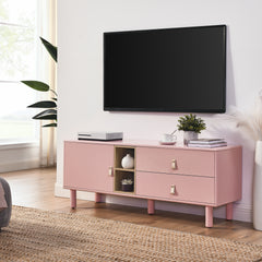 Drawer TV Home Cabinet with Door, Storage, multi-functional - Pink