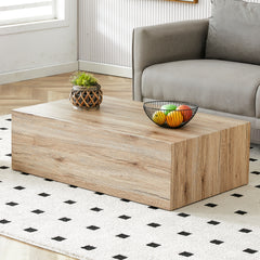 Design Coffee Table with Wood Texture Pattern