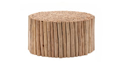 Rustic Art Wood Coffee Table - Natural