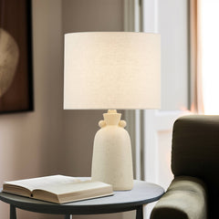 16" Ceramic Table Lamp - Cream