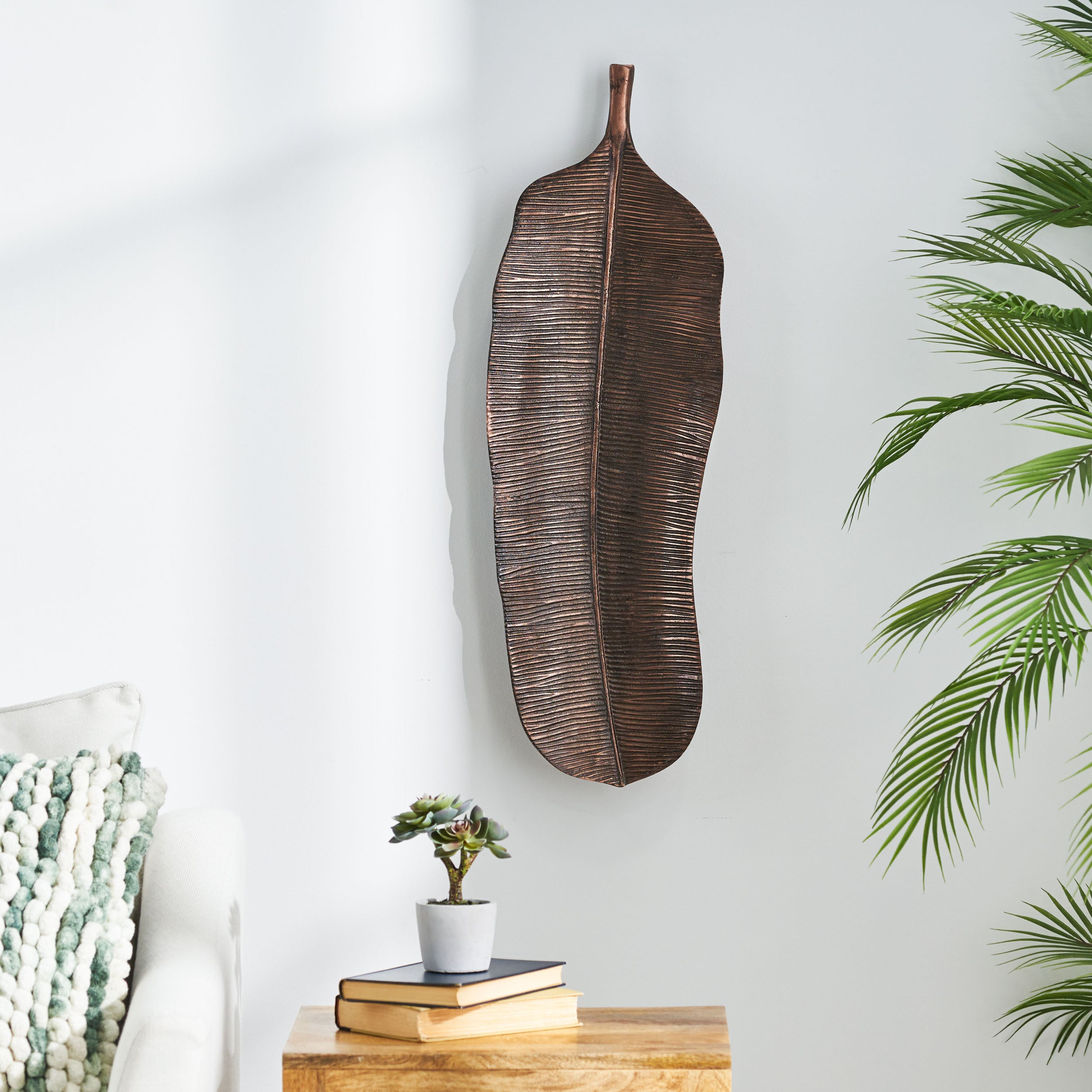 Leaf Wall Decor Copper