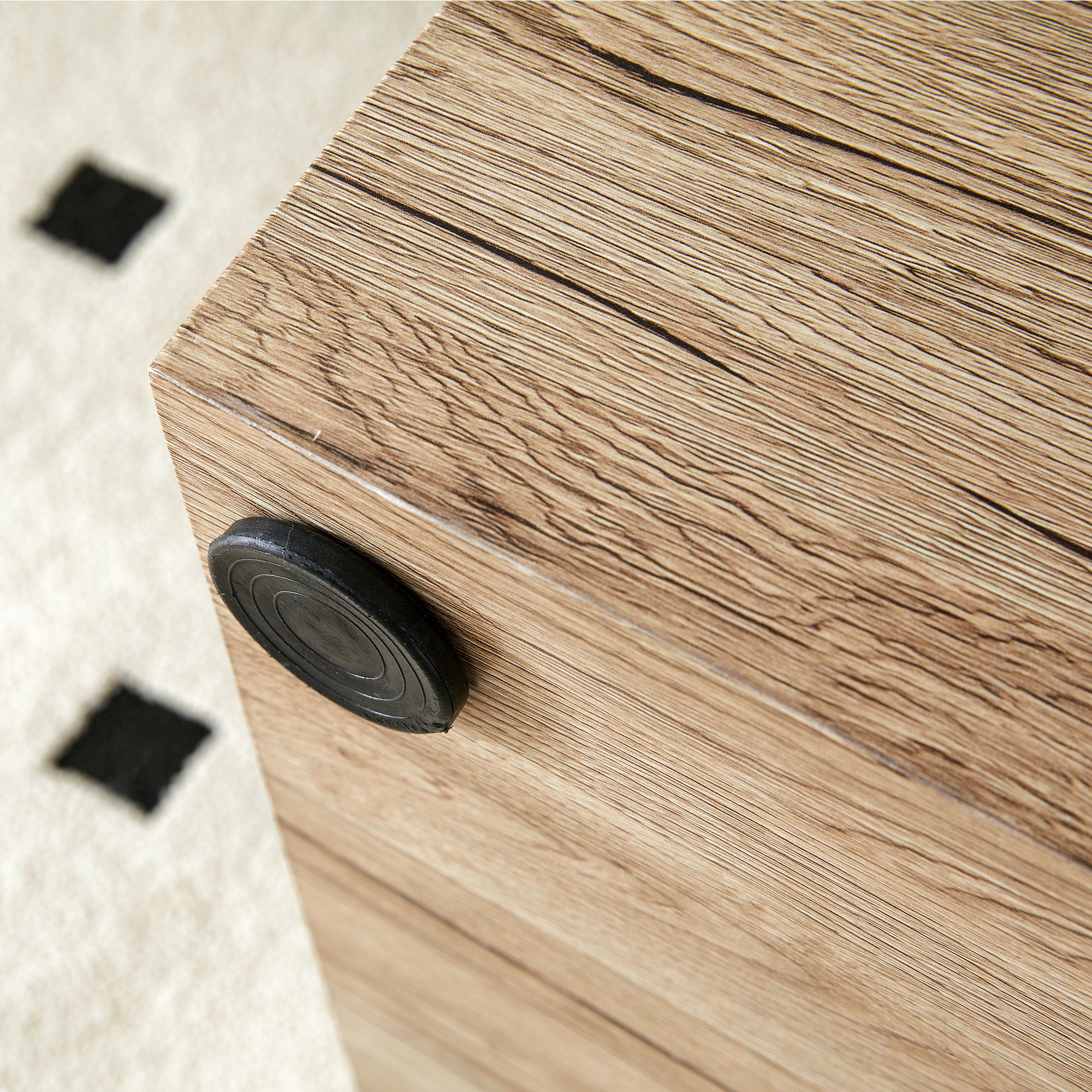 Design Coffee Table with Wood Texture Pattern