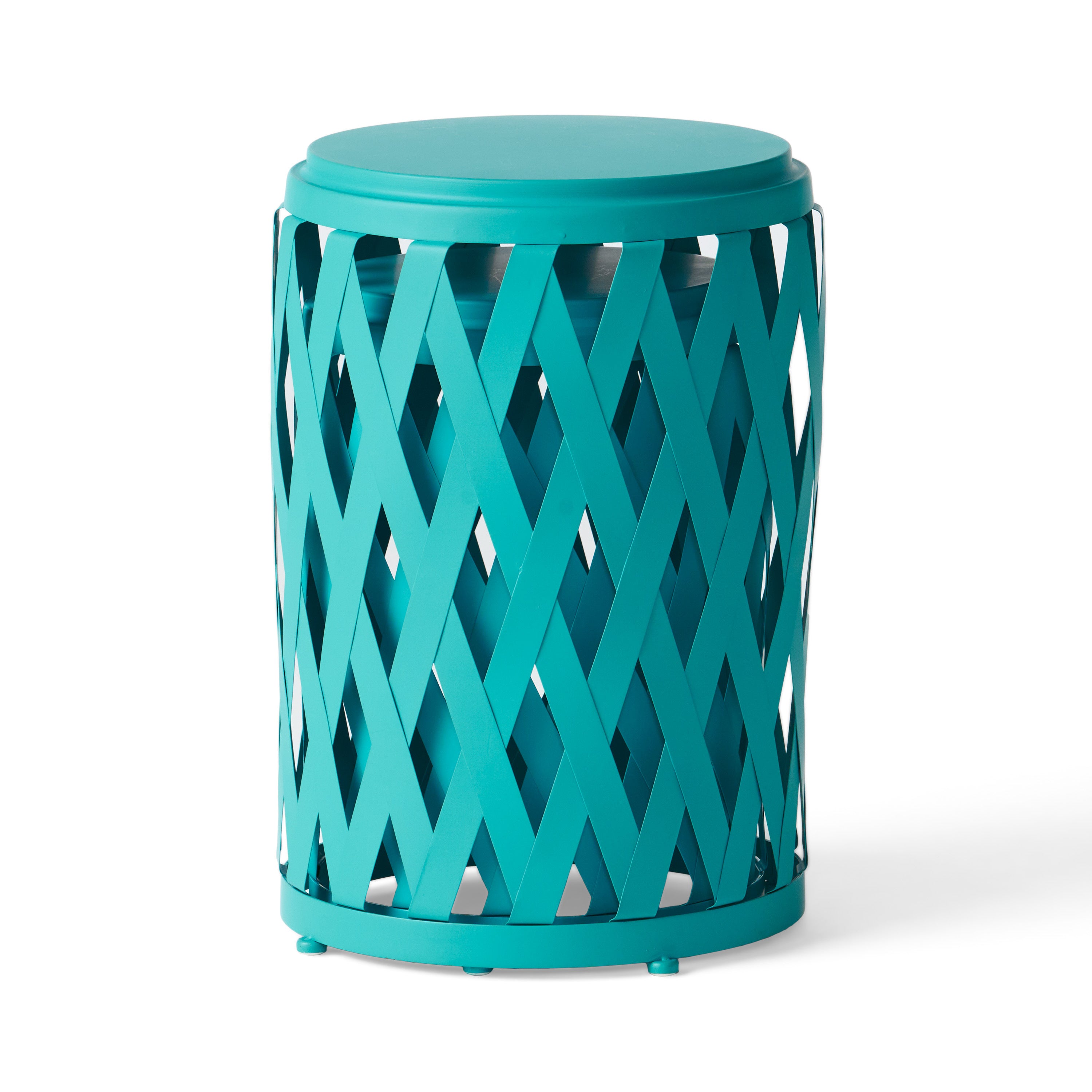 Set of 2 Accent Outdoor Table - Teal