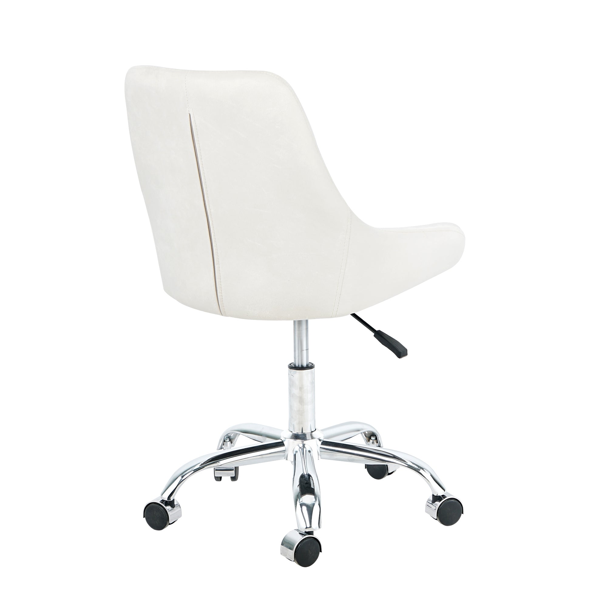Set of 2 Chairs, Modern Velvet Fabric with Chrome Legs - Beige