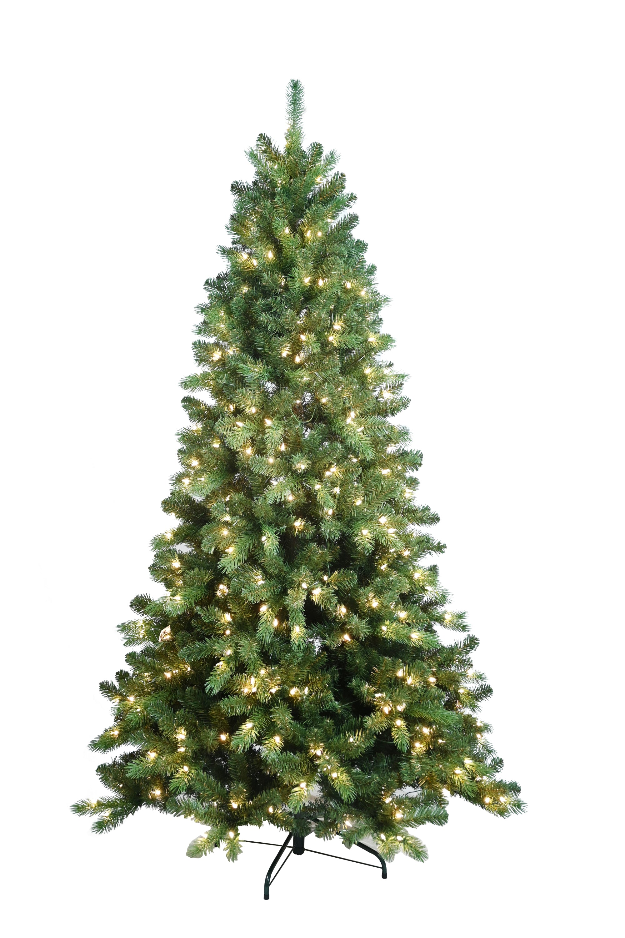 7ft PE/PVC Mixed Automatic Christmas Tree Qith Lights Xmas Decoration Light Up Holiday Season