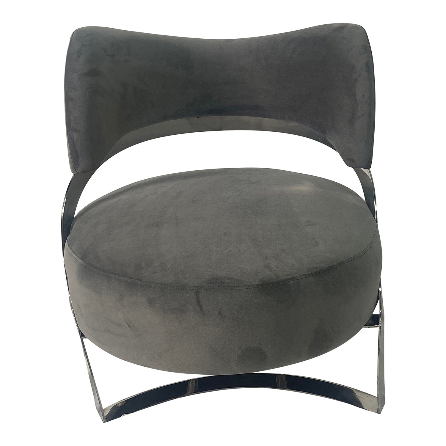 Ashy Grey and Silver Sofa Chair
