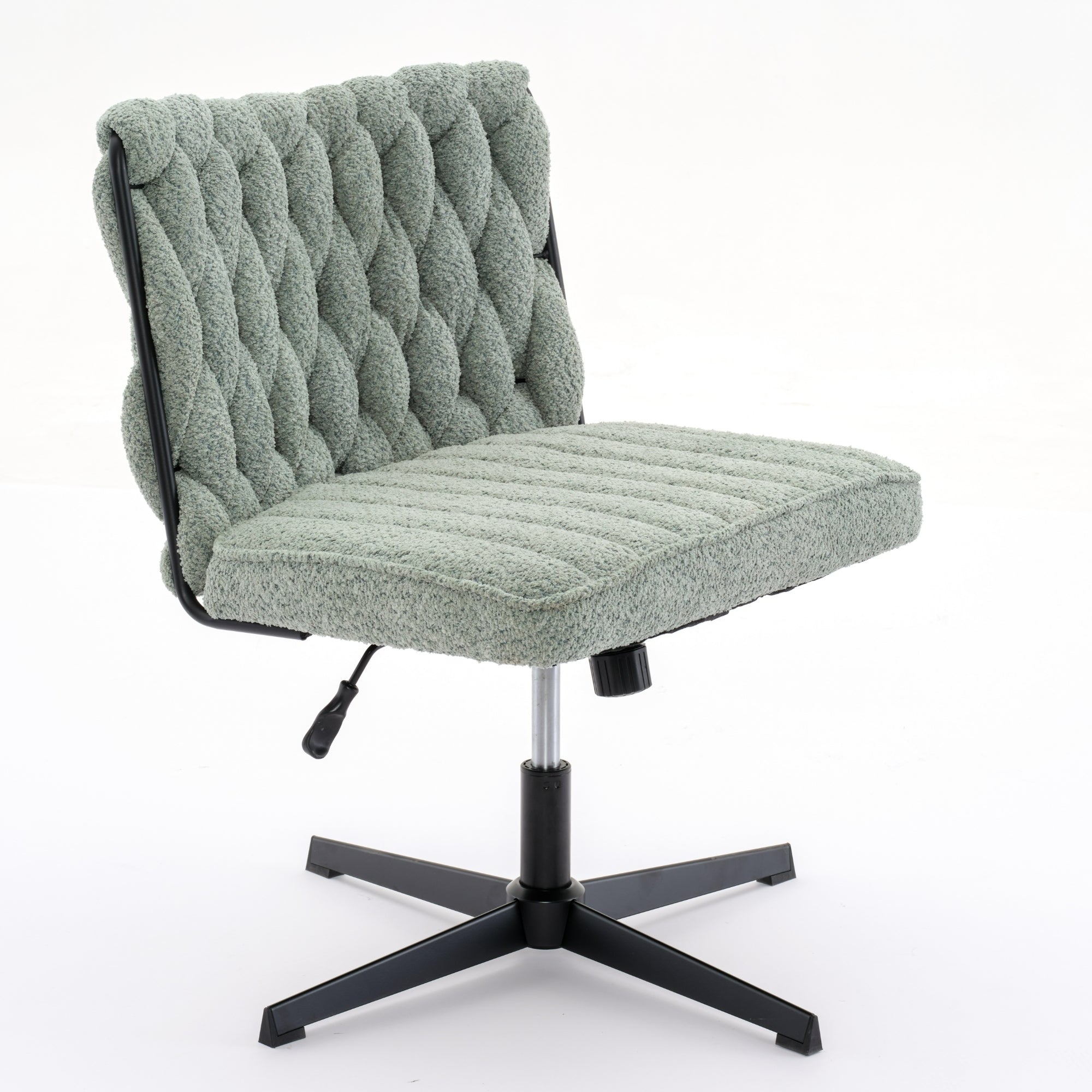 Armless Office Desk Chair No Wheels - Green