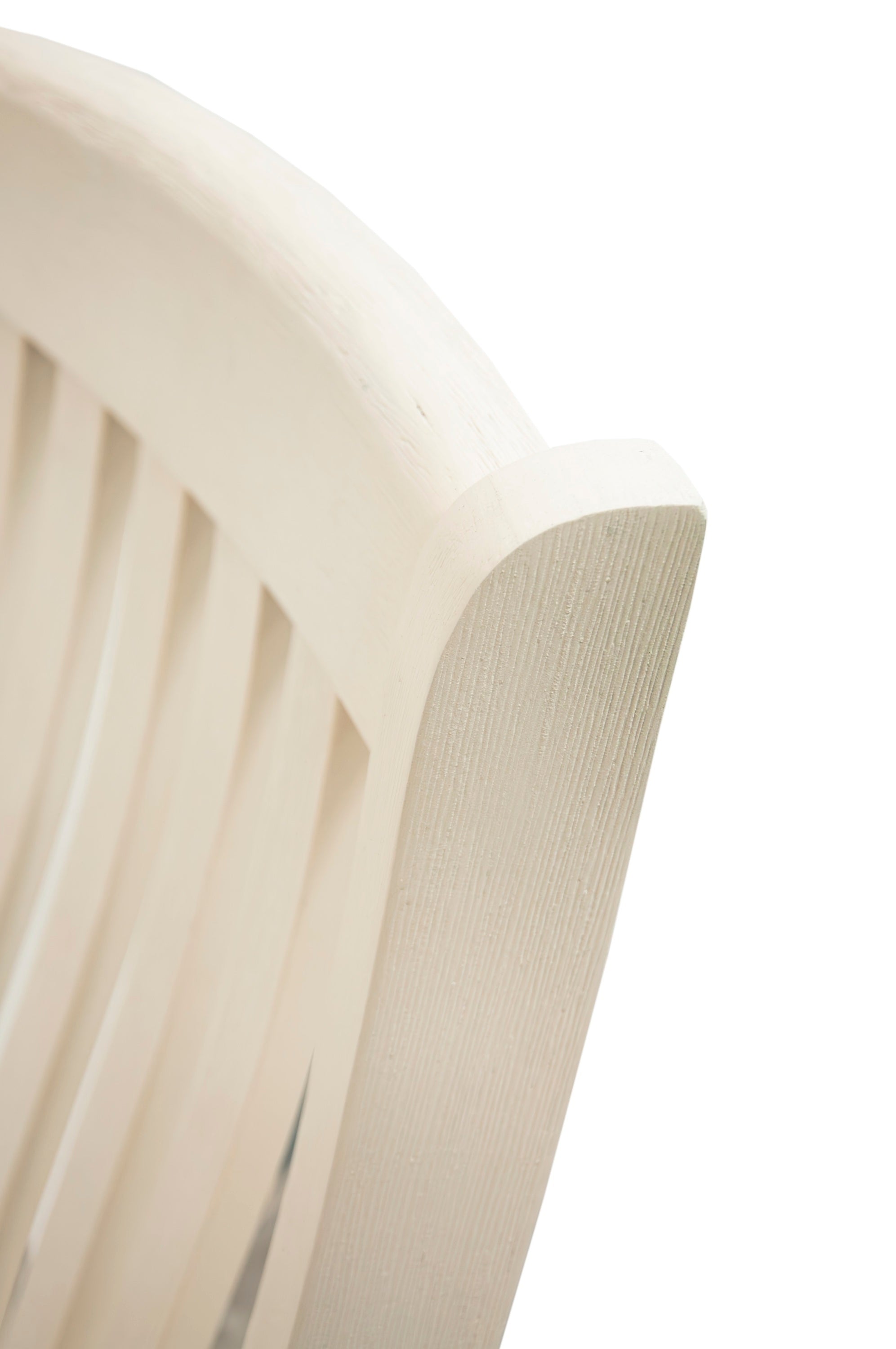 White Classic Dining Chairs Set Rubberwood Beige (Set of 2)