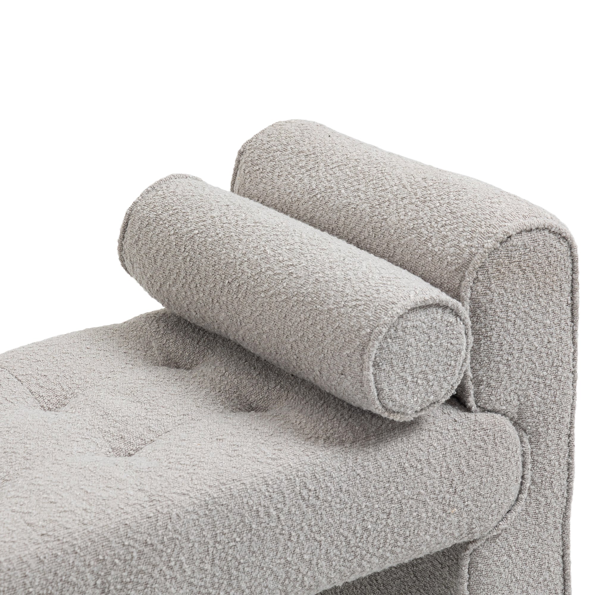 Modern Ottoman Bench - Light Gray